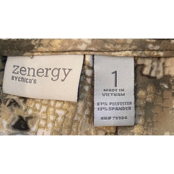 Chicos Zenegy Animal Print Vest, size 1 (Medium 8) - Picture 9 of 10